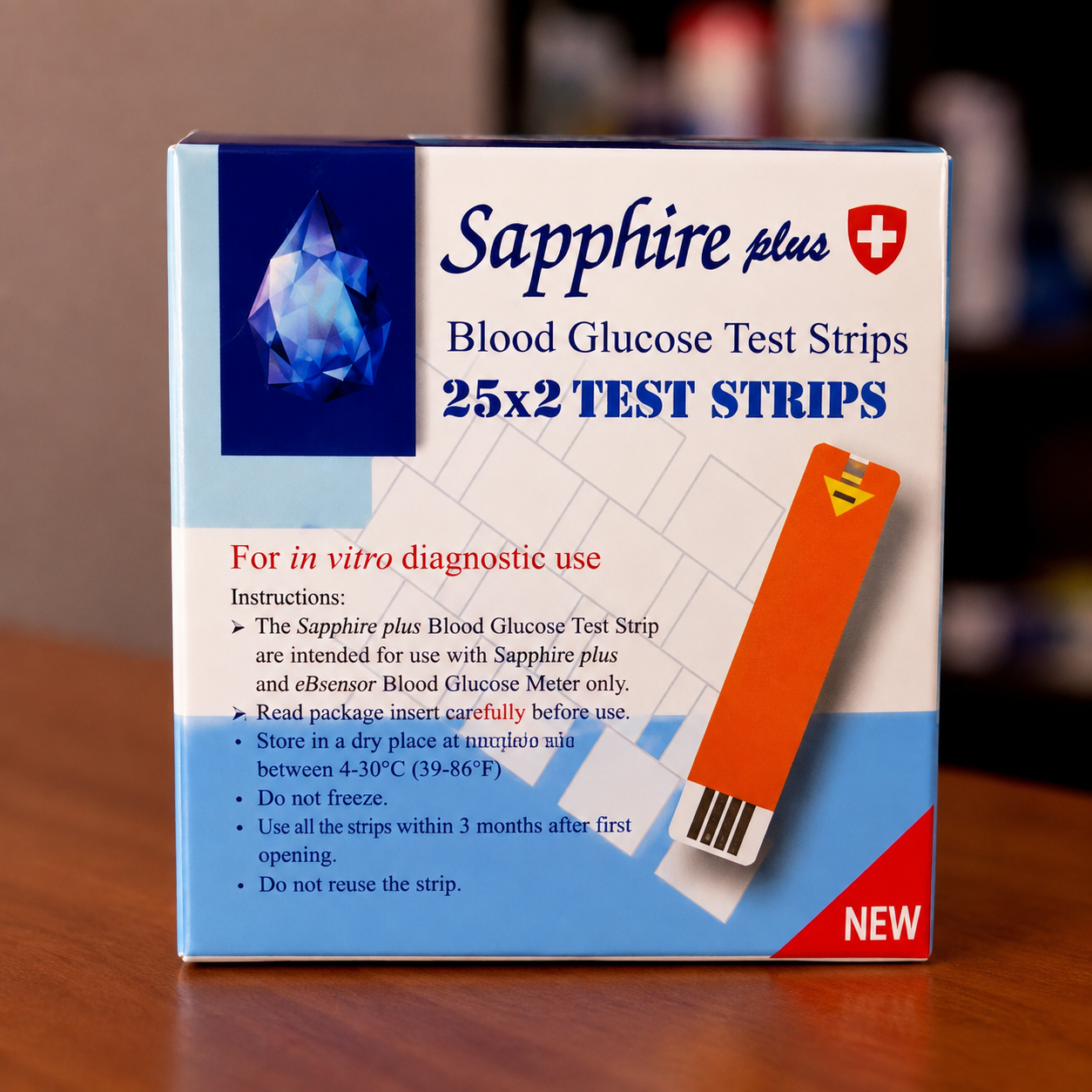 Sapphire plus test strip 50